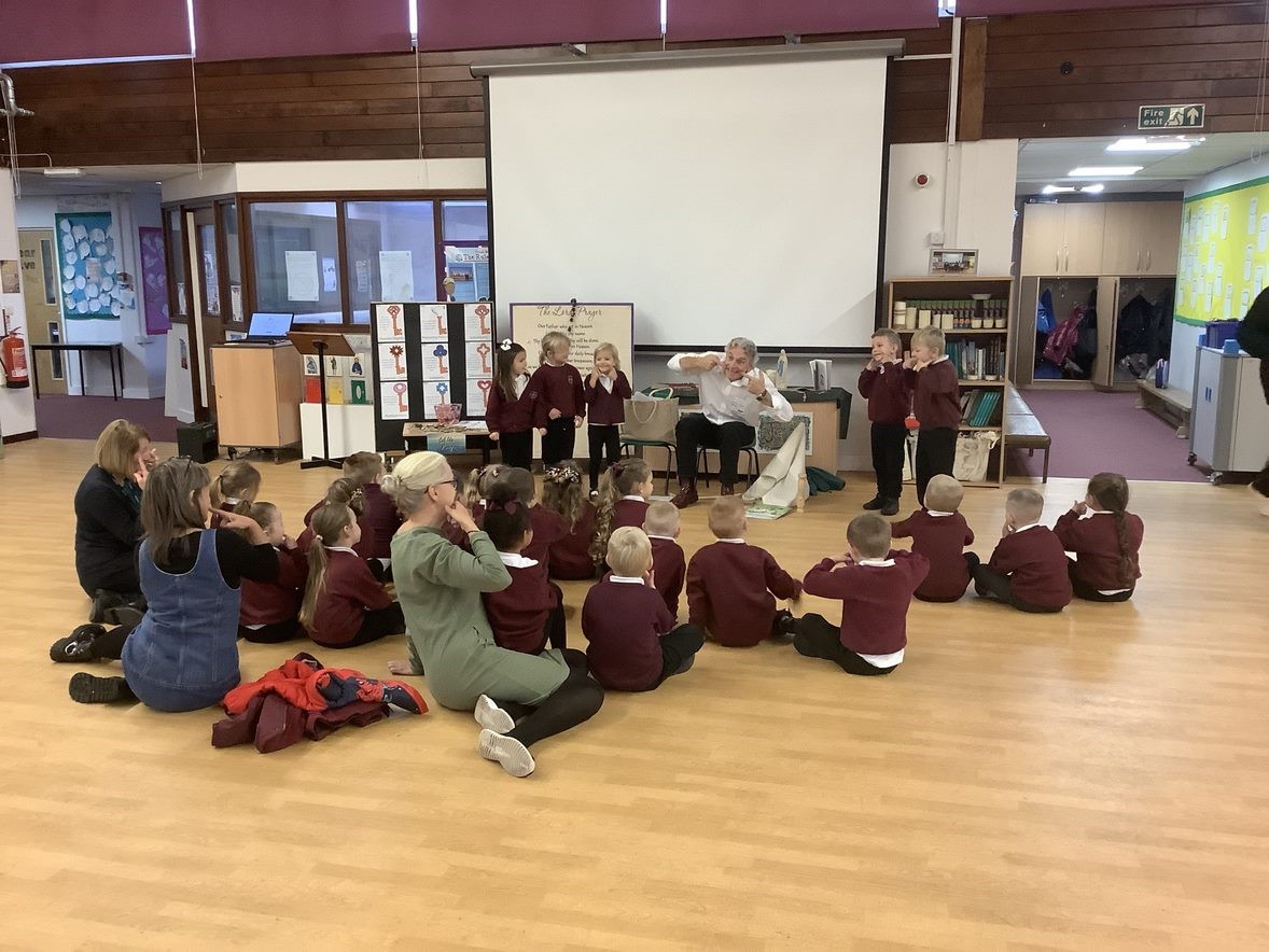 Story Teller Visit St Wilfrid's R.C.V.A. Primary School